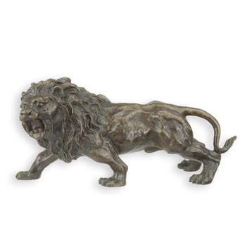 A BRONZE SCULPTURE OF A LION (Beeldjes - Decoratie), Verzenden, Nieuw
