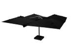 Veiling - Vierdubbele hangende parasol zwart 4 * 300x300cm, Tuin en Terras, Nieuw