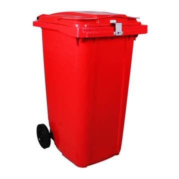 Afvalcontainer 240 liter Rood met Hangslotvoorziening, Verzenden, Nieuw