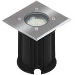 Grondspot | Ranex (Led, 230 lm, Geborsteld staal, Vierkant), Verzenden, Nieuw