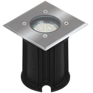 Grondspot | Ranex (Led, 230 lm, Geborsteld staal, Vierkant), Verzenden, Nieuw