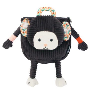 Les Deglingos Rugzak Aap Grijs 25 Cm, Verzenden, Nieuw