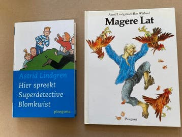 Astrid Lindgren - 2X - Magere Lat - Superdetective Blomkwist, Verzenden, Zo goed als nieuw, Fictie algemeen