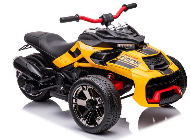 Kinderbuggy, Can-Am look 24V TRIKE STREETFIGHTER, Geel, NEW, Kinderen en Baby's, Speelgoed | Speelgoedvoertuigen, Afstandsbediening