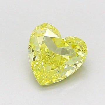 1 pcs Diamant (Natuurlijk gekleurd) - 0.68 ct - Hart - Fancy, Nieuw