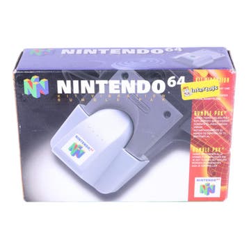 N64 (LEGE DOOS) Nintendo 64 Rumble Pak + Handleiding, Spelcomputers en Games, Spelcomputers | Nintendo 64, Verzenden, Zo goed als nieuw