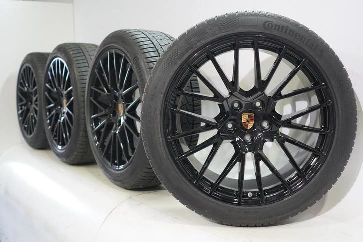 Porsche Cayenne Coupé 21 inch velgen Continental Winterbande, Auto-onderdelen, Banden en Velgen, Velg(en), Gebruikt, 21 inch, Winterbanden