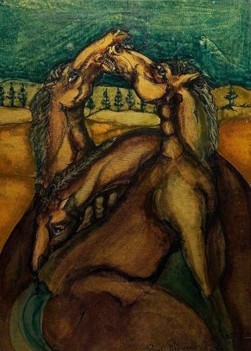 Paul Ripamonti (XX) - Cavalli, Antiek en Kunst