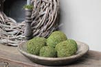 Groene mosbal 8 cm, Huis en Inrichting, Woonaccessoires | Kransen, Ophalen of Verzenden, Nieuw