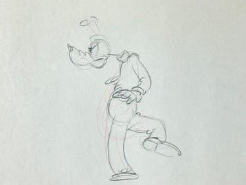 Walt Disney - Vintage Goofy productietekening - Made by, Nieuw