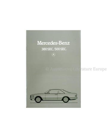1983 MERCEDES BENZ S KLASSE COUPE BROCHURE NEDERLANDS, Nieuw, Author