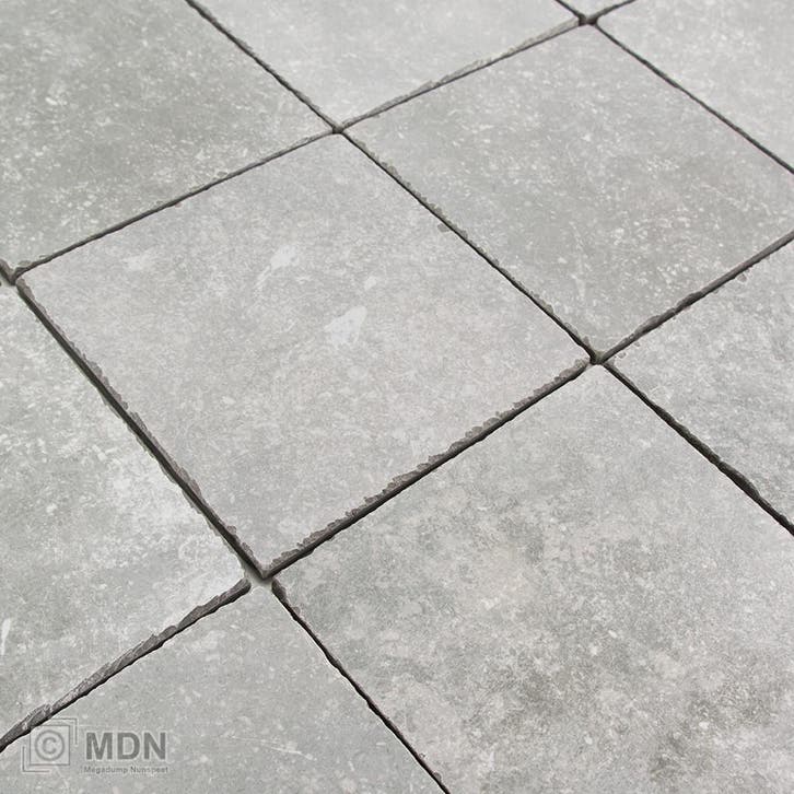Getrommelde keramische vloertegels licht grijs 20x20, Doe-het-zelf en Verbouw, Tegels, Nieuw, Verzenden