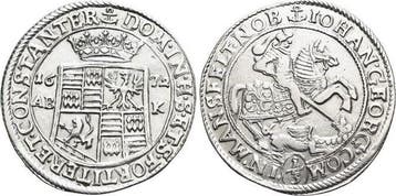 1/3 taler, daalder 1672 Mansfeld-vorderortische Linie zu..., Verzenden