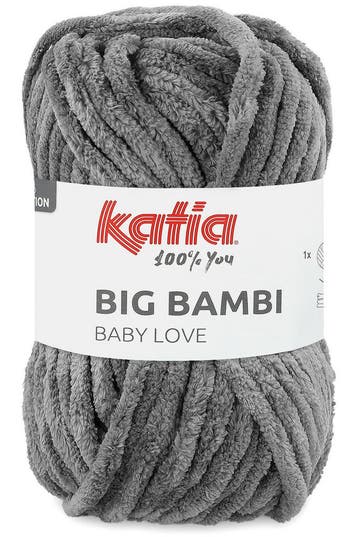 Katia Big Bambi - 108 grijs - XXL Chenille Garen, Ophalen of Verzenden, Nieuw