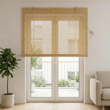 vidaXL Rolgordijn Naturel 130 x 220 cm Bamboe, Verzenden, Nieuw, Bruin
