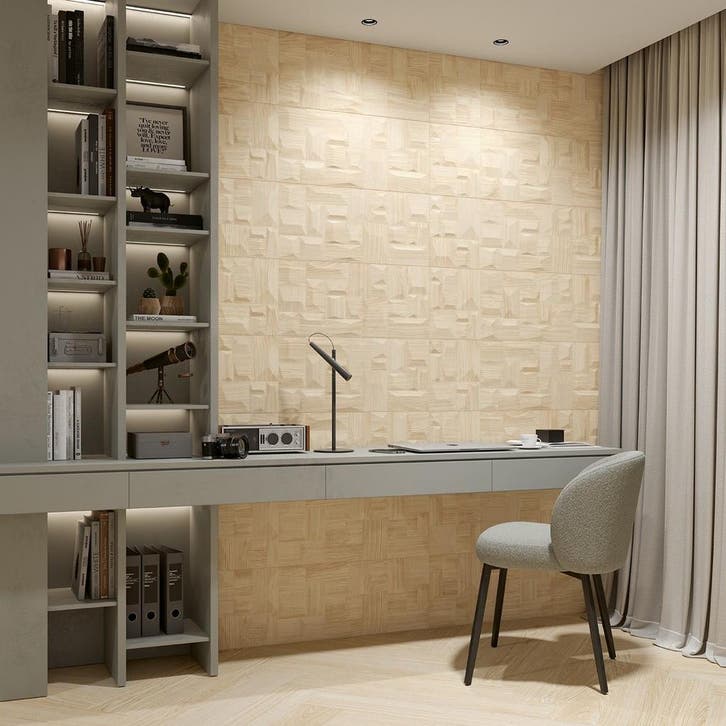 Wandtegel Beige 30x90cm (Muurtegels, Muur- en plafondtegels), Doe-het-zelf en Verbouw, Tegels, 20 tot 40 cm, 60 cm of meer, 10 m² of meer