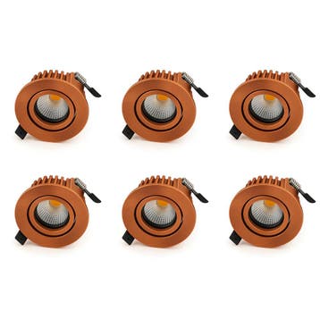 Bundel | 6x LED Inbouwspot | VARDA | 6W, Huis en Inrichting, Ophalen of Verzenden, Nieuw, Plafondspot of Wandspot, Led