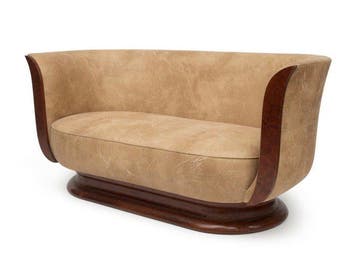 Sofa - Hout, Katoen - Art-deco-stijl - Hotel Le Malandre