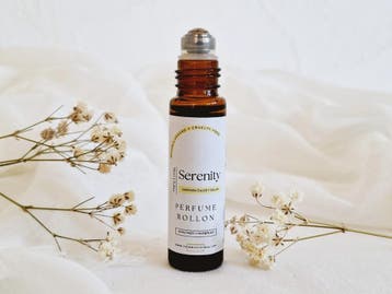 Biologische etherische olie compositie parfum SERENITY-, Nieuw