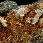 Anglesiet op galena - Monteponi-mijn, Iglesias, Sardinië,