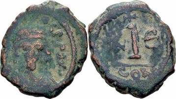 582-602 Byzanz Mauricius Tiberius Decanummium 10 Nummi Co..., Verzenden