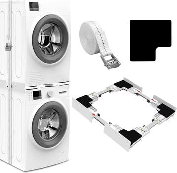 Stapelset Wasmachine Droger 46-66cm | Tweedekansje | OP=OP, Ophalen of Verzenden, Zo goed als nieuw