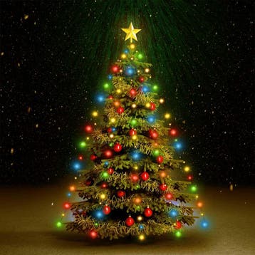 vidaXL Kerstboomverlichting met 180 LEDs meerkleurig net, Verzenden, Nieuw, Kunststof