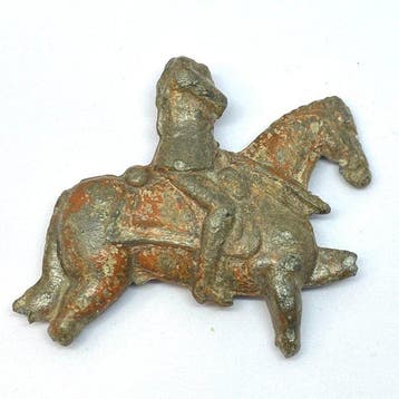 Tudor Lood Tudor-loodfiguurtje van paard en ruiter —