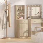 vidaXL buffetkast met lade Sonoma Eiken 40 x 40,5 x 135 cm, Huis en Inrichting, Kasten | Buffetkasten, Minder dan 50 cm, Verzenden
