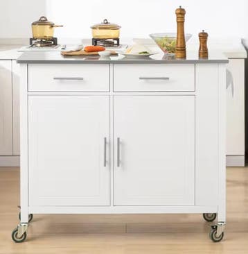 Keukentrolley met RVS Blad en Veel Opbergruimte – 107 cm, Verzenden, Nieuw