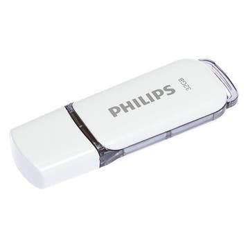 USB stick | Philips Snow | 32 GB (USB A, USB 2.0), Computers en Software, Verzenden, Nieuw, Philips