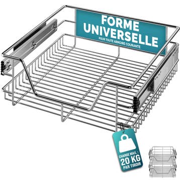 Telescopische Keukenlade 50cm Kastbreedte , set 2 Stuks, Verzenden, Nieuw