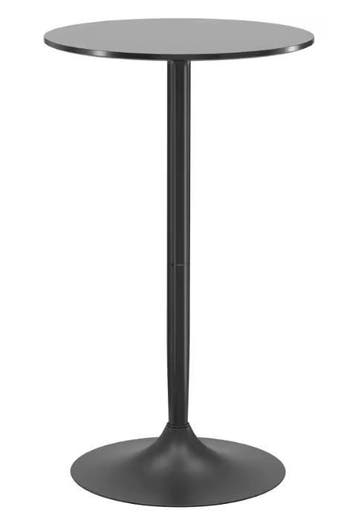 Nieuw Scandinavische Bartafel Ø60 cm – Zwart met Marmerlook, Verzenden, Nieuw