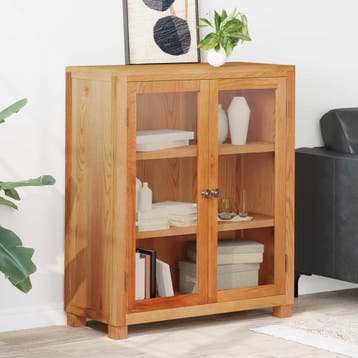 vidaXL Kast met plank Bruin 80 x 35 x 95 cm Massief, Verzenden, Nieuw