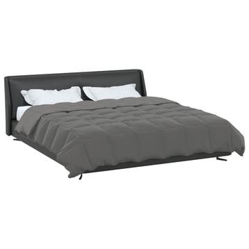 vidaXL Winter Dekbed Gekwilt Lichtgrijs 220 x 240 cm, Huis en Inrichting, Slaapkamer | Beddengoed, Verzenden, Nieuw