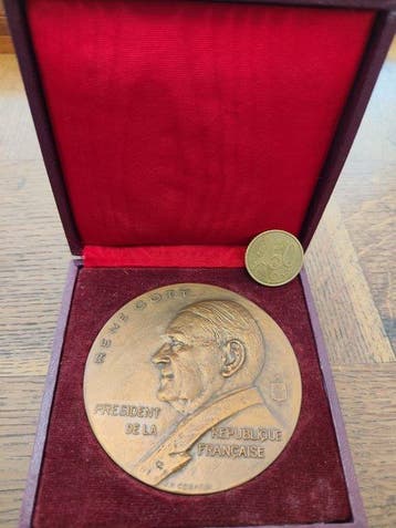 Frankrijk. Medal Lot de 10 médailles en bronze françaises -