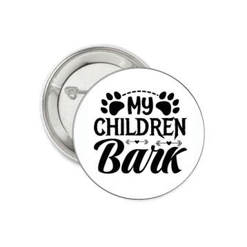 Button of kleding (magneet) Dog Mom met of zonder eigen teks, Verzenden, Nieuw