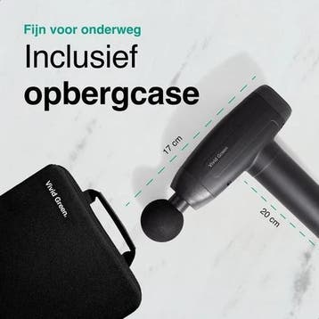 Massage Gun met 6 Opzetstukken &amp; Opbergcase - Professioneel, Verzenden, Zo goed als nieuw