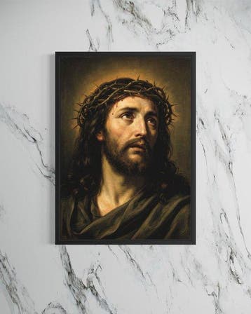 SDIMART - Jesus Christ - The Fathers Gaze Oil Style, Antiek en Kunst