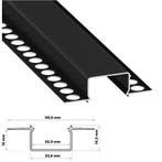 LED Strip Profiel Zwart voor gips | In 2 meter lengte, Huis en Inrichting, Lampen | Plafondlampen, Ophalen of Verzenden, Nieuw