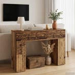 vidaXL Salontafel Oud hout 102 x 35 x 75 cm Bewerkt hout, Huis en Inrichting, Minder dan 50 cm, Verzenden, Vierkant, Nieuw