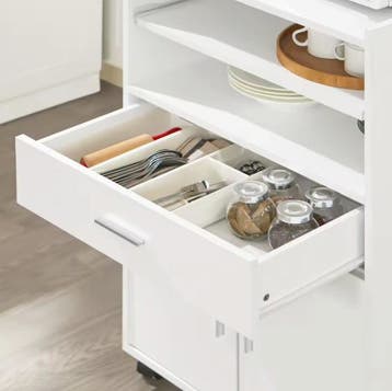 Keukentrolley met Lade, Kast & Schuifblad – 92 cm Hoog, Verzenden, Nieuw