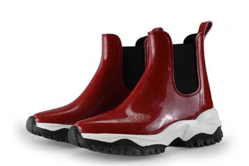 Simon Chelsea boots in maat 37 Rood, Verzenden, Overige typen, Zo goed als nieuw, Simon