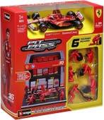 Bburago 1:43 - Modelauto (2) - Pit Stop Diorama Charles, Nieuw