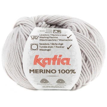 Katia Concept Merino 100% - 86 parelmoergrijs - Wol Garen, Ophalen of Verzenden, Nieuw