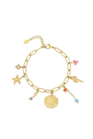 Goudlief Armband beach for life (Charme armbanden), Verzenden, Nieuw, Zilver, Overige materialen