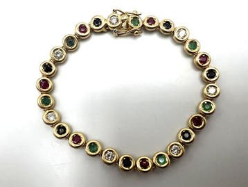 Armband - 18 karaat Geel goud - 4.20ct. tw. Diamant, Nieuw