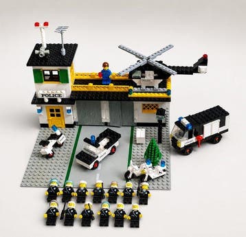 Lego - Legoland - 381 - Politie bureau - 1970-1980 -, Nieuw