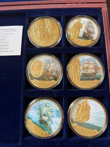Wereld. HMS Victory - 6 pcs mit Box und CoA (Zonder