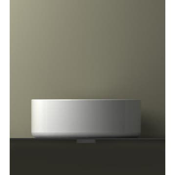 Wiesbaden Link Waskom Rond - 40x12cm - Keramiek - Glans Wit, Ophalen of Verzenden, Nieuw